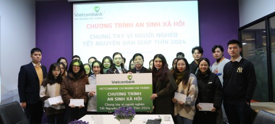 Vietcombank thực hiện chương trình an sinh xã hội tại Trường Đại học UTM